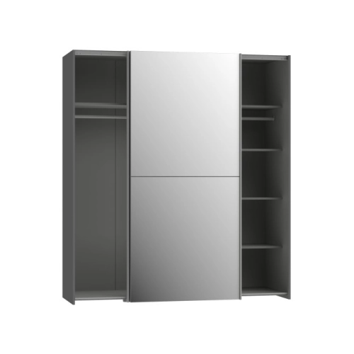 Szafa przesuwna z lustrem 170 cm Grafit